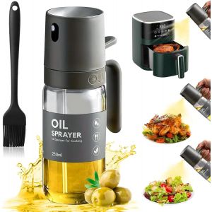 Eryi-Pulv&eacute;risateur D'huile Pour Cuisine Et Friteuse D'air 250 Ml Spray Cuisine Anti-Goutte, Pulverisateur Huile Cuisine, Bouteille Huile Pour Cuisiner,Griller,Cuire Au Four - Neuf