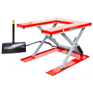 Table &eacute;l&eacute;vatrice &agrave; ciseaux 860mm 1000 kg type U 230V MW Tools TPSL1151 - Neuf