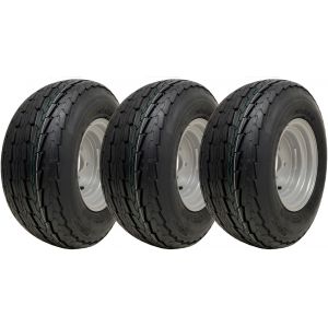 20.5x8.0-10 Trailer Wheels 4¿ PCD Wanda P815 Road Legal 412kgs Load (Set of 3) - Neuf
