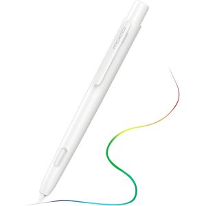 Coque Protection Compatible avec Apple Pencil 2&egrave;me G&eacute;n&eacute;ration, &Eacute;tui Protecteur R&eacute;tractable pour Apple Pencil avec Clip, Housse Apple Pencil PC, Support Double-Tap, Blanc - Neuf