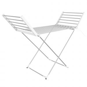 Todeco S&egrave;che-Linge Electrique, Etendoir Pliant d'Int&eacute;rieur &agrave; Etages, Classique, Blanc, Dimensions du produit repli&eacute;: 113 x 53 x 7 cm - Neuf