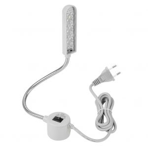 Lampe pour machine a coudre 110-240 V, 20 LED, bicolore, avec interrupteur a base magnetique (prise UE) - Neuf