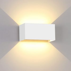 Applique Murale 20 W, Blanc Chaud 3 000 K, Angle De Faisceau Réglable, Étanche Ip65, Pour Salon, Chambre, Couloir, Escalier (Blanc) - Neuf