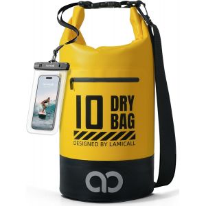 TIANYI-Sac Étanche 5L/10L/20L/30L/40L - [IPX8 Étanche Pochette Téléphone Incluse] Robuste & Résistant aux Rayures, Sac à Dos Étanche avec Bandoulière Réglable, Dry Bag pour Nautique, Pêche, Kayak - Neuf