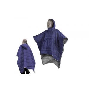 Poncho De Camping Bleu Marine, Sac De Couchage, Couverture &Agrave; Capuche Portable - Neuf