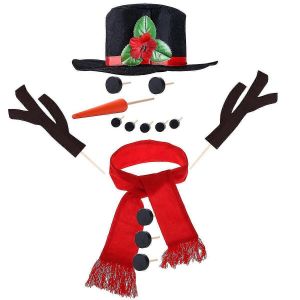 La D&eacute;coration Ext&eacute;rieure Des Bonhommes De Neige D&eacute;corations De No&euml;l Bambin Station De Jeux De Plein Air De La Neige Jouets Le Bonhomme De Neige - Neuf