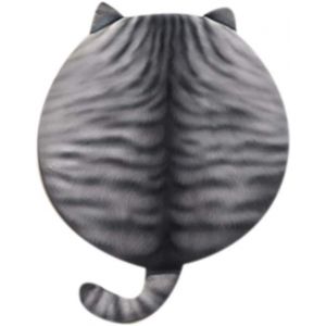 Coussin De Si&egrave;ge Rond En Peluche, Motif Chat Mignon, Pour Chaise. - Neuf