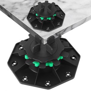 50x Plots r&eacute;glables 42-60mm Plot pour dalle r&eacute;glable Pour pierre et carrelage Plots Avec anneau de fixation - Neuf