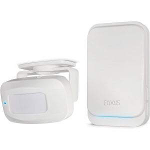 ® Avertisseur de Passage IC-You - Sonnette sans Fil et Cloche de Magasin Sonnette de Magasin avec détecteur de Mouvement, Blanc - Neuf