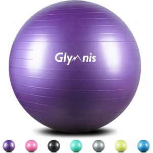 Ballon De Fitness Ballon De Gymnastique 55cm 65cm 75cm Balle D'exercice Antid&eacute;rapant Maximale Jusqu'&agrave; 300 Kg.[K972] - Neuf