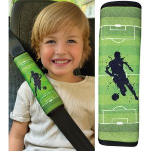 Ershi-1x Protection Pour Ceinture De Sécurité Avec Motif De Foot Footballeur - Ceintures De Sécurité Épaulière Protection Ceinture[5 - Neuf