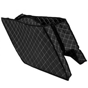 Doublure De Sacoche Prolong&eacute; Pour Harley Davidson Touring 14-25 Noir Blanc - Neuf