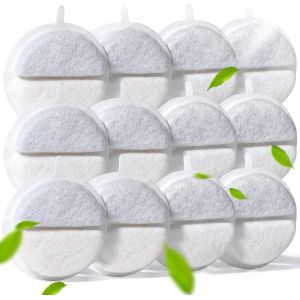 Kalanka-12pcs Filtre Fontaine Eau Chat Ronde, Filtres Fontaine De Remplacement, Cat Filtre De Rechange De Fontaine D'animal Familier Pour 84 Fl Oz / 2,5 L De Fontaine &Agrave; Boire (F-016b) - Neuf
