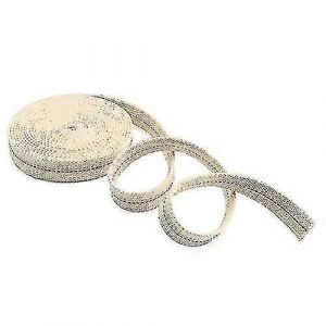 2.1cm Plat Coton Huile Lampe M&egrave;che Huile Lanternes M&egrave;che 5m Rouleau Coton - Neuf