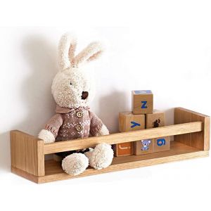Cmwx-Flottante Bibliothèque Bois Pour Chambre D'enfant, Étagère Murale Bois Massif En Chêne Pour Maison, Bureau, Chambre, Salon, Salle De Bain, Cuisine (40 Cm) - Neuf