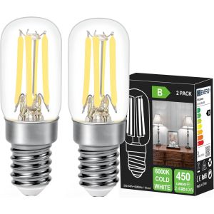 Ampoule Led E14 Pour Réfrigérateur,Blanc Froid 6000k,450lm, 2.4w Équivalent À 40w,Pour Frigo,Lustre Cristal,Lampes À Sel,Lampes De,Machine A Coudre,Nuit,Ampoule Hotte,Non Dimable[Amp744632] - Neuf