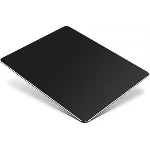 Métal en aluminium tapis de Souris, 240*200 mm, Ultra-Mince, Non-Dérapant Surface Noire, Étanche en Alliage d'Aluminium et tapis de Souris de Cuir d'unité centrale - Neuf
