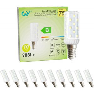 Ampoule Led E14,3.2 W Ampoule Maïs Led (Équivalent 40w),520 Lumens 3000k Blanc Chaud,Ampoule Petite Culot À Vis,Pour Hotte,Lustre, Non-Dimmable,Lot De 5 - Neuf