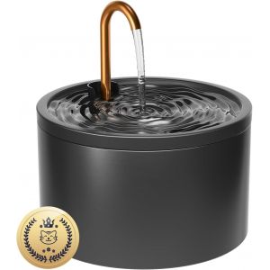 Fontaine À Eau En Céramique Pour Chat, Distributeur D`Eau De 2,1 L, Fontaine Silencieuse Pour Animaux, Abreuvoir Pour Plusieurs Chats, Filtre Pour Une Eau Propre, Hygiénique Et Facile À Nettoyer,Noi - Neuf