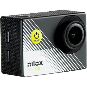 Mevronisshop-Nilox Action Cam Mini-Se, Action Cam 4k Wifi Avec R&eacute;solution 4k/30 Ips, Stabilisateur &Eacute;lectronique, &Eacute;cran 2"" Lcd, M&eacute;moire 64 Go, Vue Angle 170&deg;, Avec &Eacute;tui &Eacute;tanche Jusqu'&agrave; 30 M - Neuf