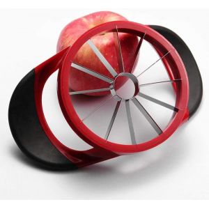 Trancheuse À Pommes, 12 Lames Extra Larges, Vide-Pomme Amélioré, Trancheuse À Fruits En Acier Inoxydable Ultra-Tranchante, Coupe-Pomme, Diviseur, Dénoyauteur Pour Pommes Jusqu'à 4 Pouces - Neuf