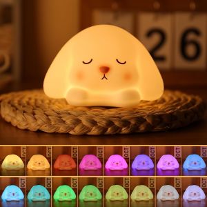 Veilleuse Enfant Veilleuse Lapin¿7 Couleurs Portable Lampe Lapin¿Veilleuse Bebe Minuterie 1/3 Heure¿ Usb Veilleuse Rechargeable¿Cadeaux Et Surprises Pour Garçons Et Filles (Lapin) - Neuf