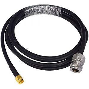 C&acirc;ble coaxial RG58 2M N femelle vers SMA m&acirc;le - Faible perte, extension 50ohm pour antenne radio 3G 4G 5G/LTE/ADS-B/WiFi/RF - Neuf