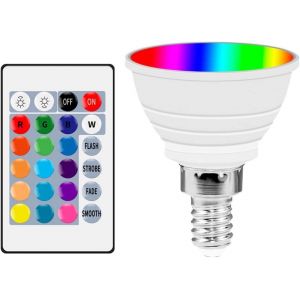 Yemaesre-Ampoules Led Rgb Light Cup 16 Couleurs Changeantes E14 Ampoule De Projecteur Intelligente Avec Télécommande - Neuf