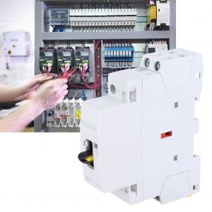 Contacteur CA domestique 2P16A avec fonction de commande manuelle pour batiment electrique 230 V (2NC) - Neuf