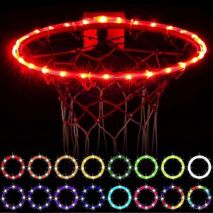 Lumi&egrave;res de panier de basket-ball,lumi&egrave;re LED de jante de basket-ball t&eacute;l&eacute;command&eacute;e,16 changement de couleur - Neuf