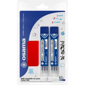 Tianyi-Osama - Kit Avec Recharge Stylo Frixion, 2 Pièces 0.7 Mm + Gomme Pour Stylo Effacables - Refill + 1 Gomme En Silicone Pour Stylo Bille, Idéal Pour Papeterie Et Fourniture Scolaire Et Bureau, B - Neuf