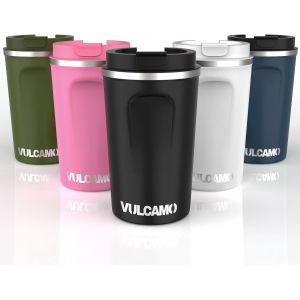 Tianyi-Thermos Isotherme Sans Bpa En Acier Inoxydable Pour Transporter Tasse À Café Ou Thé Froid Ou Chaud Noir 380 Ml - Neuf