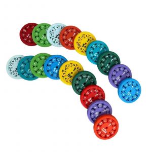 Jouet &eacute;ducatif de comptage &agrave; roue rotative pour enfants, gar&ccedil;ons et filles, 9 pi&egrave;ces-18 pcs - Neuf