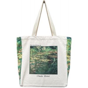 Nzqaf-Sac Tissu, Tote Bag, Sac Toile, Sacs De Courses Et Cabas, Sac En Toile De Jute, Sac Fourre Tout,Sac Courses, Sac Jute Extra Large, Sac En Tissu Imprimé Pour Femme,Le Shopping, L'école - Neuf
