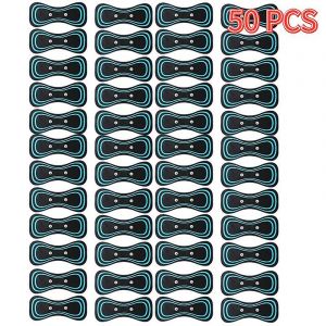 1 &Agrave; 50 &Eacute;lectrodes En Gel Pour Masseur De Cou, &Eacute;lectrostimulateur Musculaire, Patchs De Stimulation Dorsale, Outils De Massage Pour Soulager La Douleur Cervicale Et Dorsale, 50 Pi&egrave;ces - Neuf