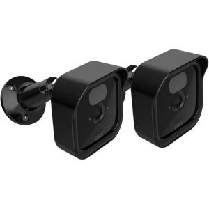 Support Cam&eacute;ra Blink Ext&eacute;rieur avec Bo&icirc;tier de Protection Lot de 2 Supports Muraux R&eacute;glables 360&deg; et Inclinaison 90&deg; Noirs - Neuf