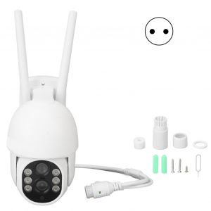 XYONG Camera de surveillance exterieure Wi-Fi 2 objectifs, zoom PTZ 350¡ã, rotation a 90¡ã, vision nocturne couleur, 1080p, 110-240 V, prise UE - Neuf