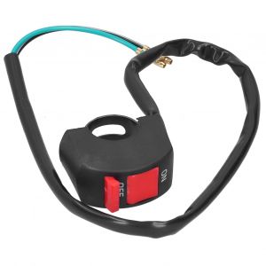 Interrupteur D'eclairage De Guidon De Moto, Bouton Marche/Arret, Etanche, Pour Vtt, Utv, Scooter, 2,2 Cm - Neuf