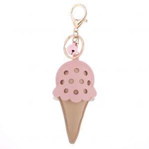 Porte-Cles En Cuir Pu Avec Pendentif En Forme De Glace - Neuf