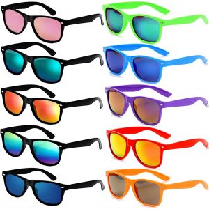 Paquet De 10 Lunettes De Fête Lunettes De Soleil De Fête Bleu Ensemble De Lunettes De Soleil Colorées Lunettes De Festival Ensemble Bleu Pour Rave Carnaval Plage Mariage Fête - Neuf