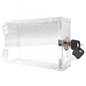 Boîte de verrouillage de thermostat universelle avec clé Couvercle de thermostat pour thermostat mural s'adapte aux thermostats 7X4. - Neuf