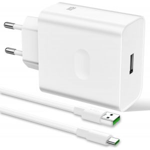 Supervooc 65w Fast Charger With Usb C Cable 1 M For Oppo Reno11 F/10/8/Find X5 X3/2 Neo/Pro, Fast Charger Vooc Charge With Usb Type-C Cable For Oneplus 10 Pro Nord Ce 2 Lite, Realme Gt Neo - Neuf