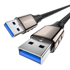 TIANYI-C&acirc;ble USB 3.0 M&acirc;le vers M&acirc;le - Extender pour Bo&icirc;tier de Disque Dur - Double T&ecirc;te - 3M - Neuf