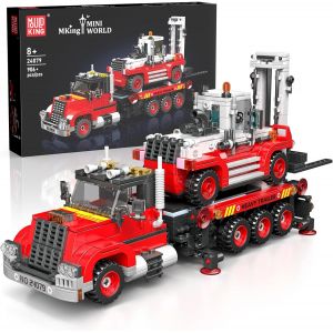 24079 Blocs De Construction Technique Pour Camion, Chariot Élévateur, Transporteur De Voitures, Modèle Chariot Élévateur, Kit De Construction, Jouet Compatible Avec D'Autres Marques (906 - Neuf