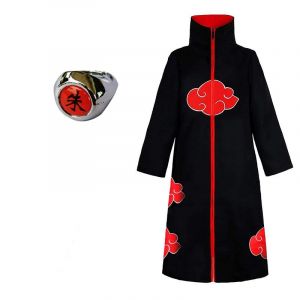 Costume D'halloween, Costume De Cosplay Naruto, Organisation Akatsuki, Cape De Nuage Rouge, Personnage D'anime - Neuf