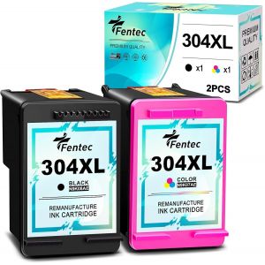 Fentec Cartouches d'encre 304 XL compatibles avec HP 304 XL HP 304 Multipack pour HP Envy 5032 5030 5010 5020 5050 DeskJet 2630 3720 2620 3760 3762 2622 3730 3732 3735. 3764 2600 A 100 130. - Neuf