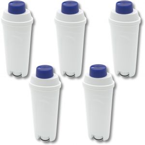 Lot de 5 filtres adoucisseurs d'eau mod&egrave;les ECAM Cafeti&egrave;re Machine &agrave; Caf&eacute; (5513292811 DELONGHI BEKO) - Neuf