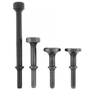 4Pc Air Hammer Head Air Chiseau &agrave; air Acier dur Solide Impact Marteau Support Outil pneumatique pour Knocki - Neuf