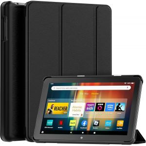 Kal-Étui Pour Tablette Fire Hd 8 (12e/10e Génération, 2024/2022/2020), Ne Convient Pas Pour Samsung Tcl, Smart, Étui Pliable En Cuir Synthétique Avec Veille/Réveil Automatique Pour Tablette Fire - Neuf