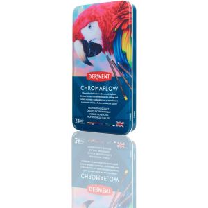 Chromaflow Bo&icirc;te De 24 Crayons De Couleurs, Mines Tendres De 3,5 Mm, Faciles &Agrave; Estomper, Pour Dessin & Coloriage, Qualit&eacute; Professionnelle, 2305857 - Neuf